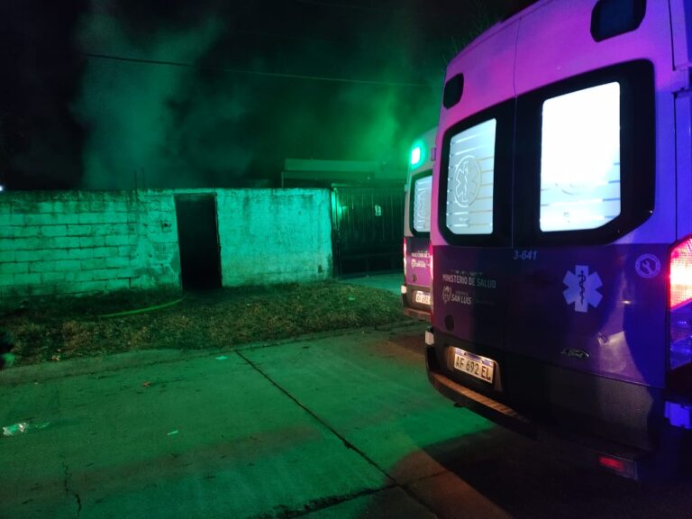 Villa Mercedes: dos heridos de gravedad tras incendiarse su vivienda