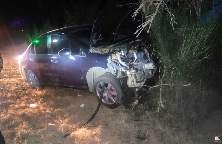 Una familia villamercedina resultó herida en accidente tras descomponerse el conductor