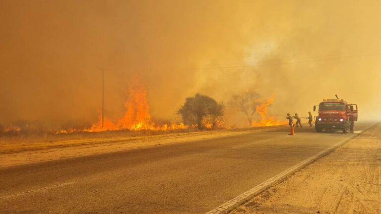 Cortaderas en emergencia total mientras detienen a tres personas por los incendios