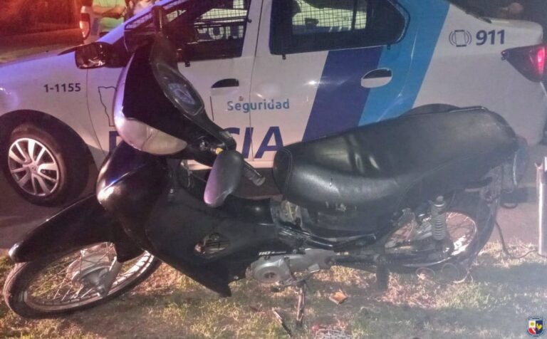 Persecución en Villa Mercedes: detienen a un joven con una moto robada