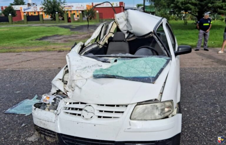 Choque en Villa Mercedes: Un joven herido y con alcoholemia positiva