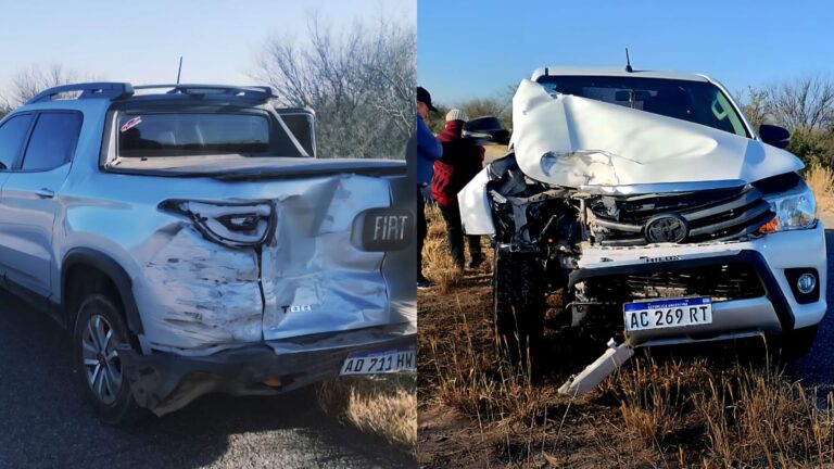 Un jabalí provocó un accidente entre dos camionetas en la Ruta Provincial N° 15