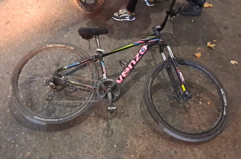 Demoraron a dos hombres por robar una bicicleta en Villa Mercedes