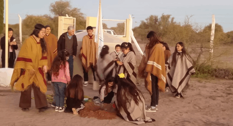 La comunidad huarpe celebró el Año Nuevo Andino con una ceremonia ancestral