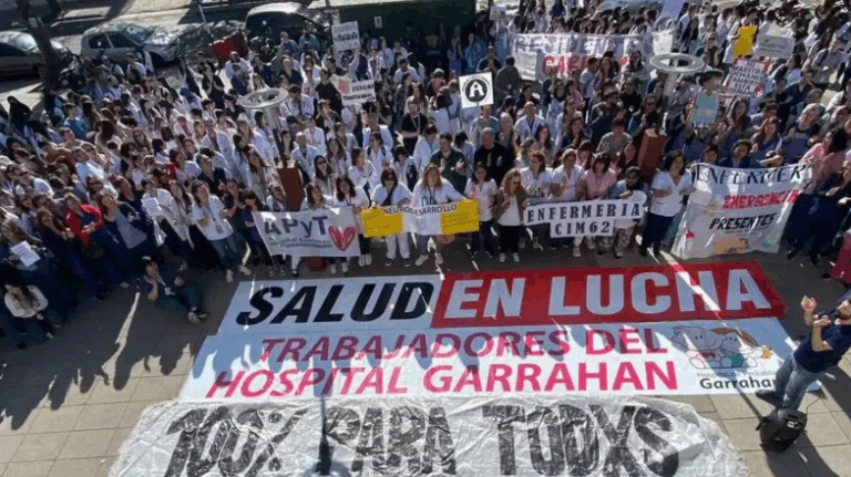 El Garrahan marcha a Plaza de Mayo en defensa de la salud pública
