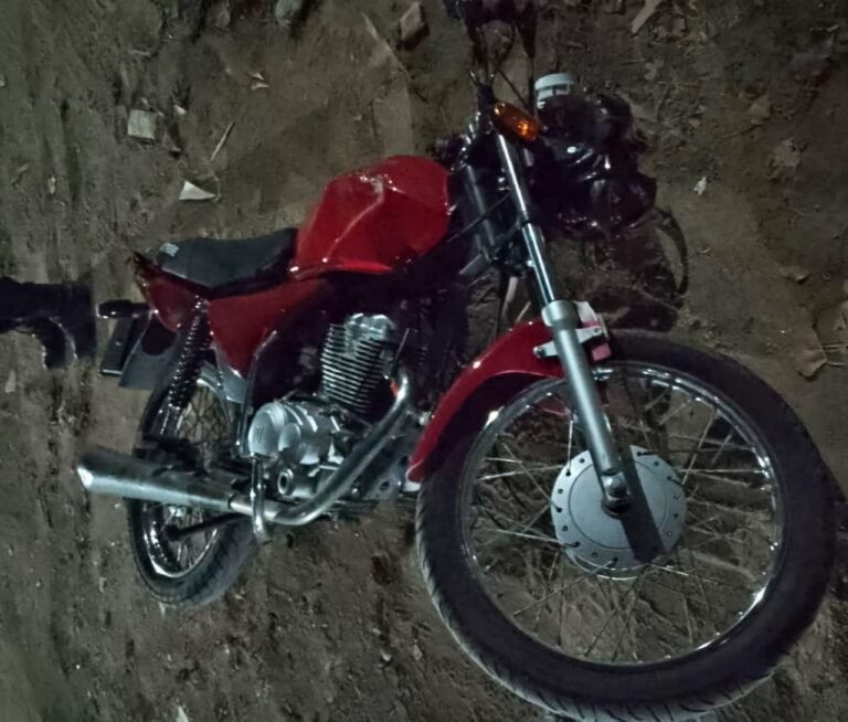 Secuestraron una moto abandonada en las calles de Villa Mercedes