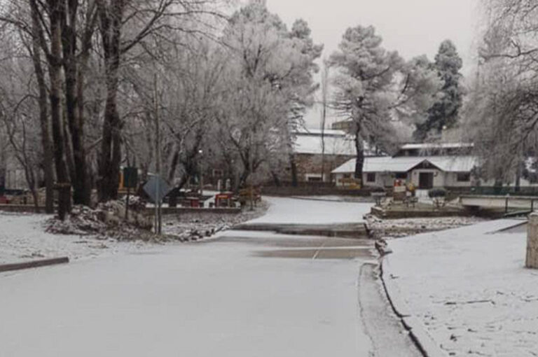 San Luis bajo nieve: la provincia se vistió de blanco