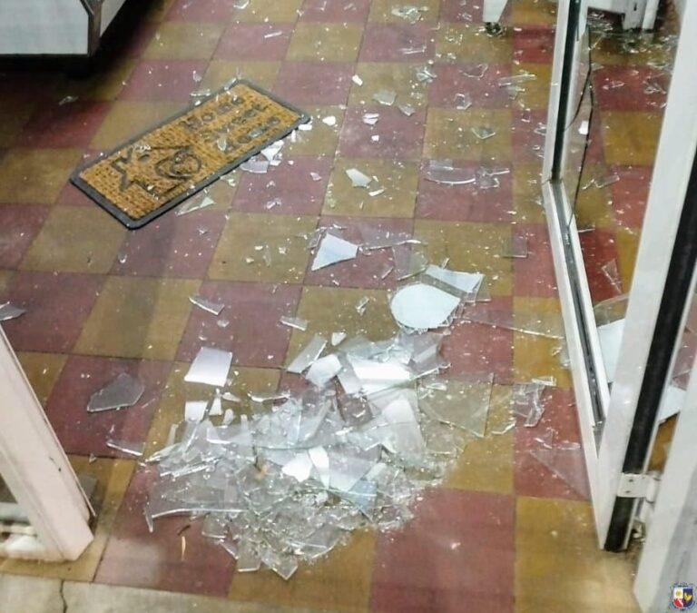 Un adolescente fue demorado tras provocar destrozos en un comercio de Villa Mercedes