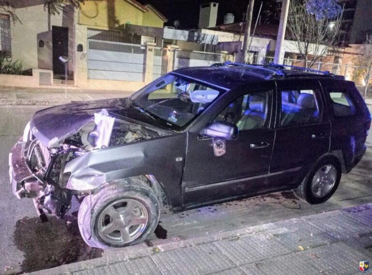 Villa Mercedes: manejaba ebrio, causó destrozos y fue demorado