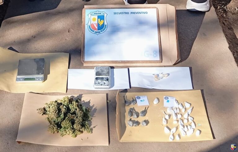 Juana Koslay: detienen a un hombre con droga valuada en $750 mil