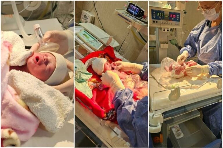 Felicidad en San Martín: Nacieron trillizas sanas en la Maternidad Provincial
