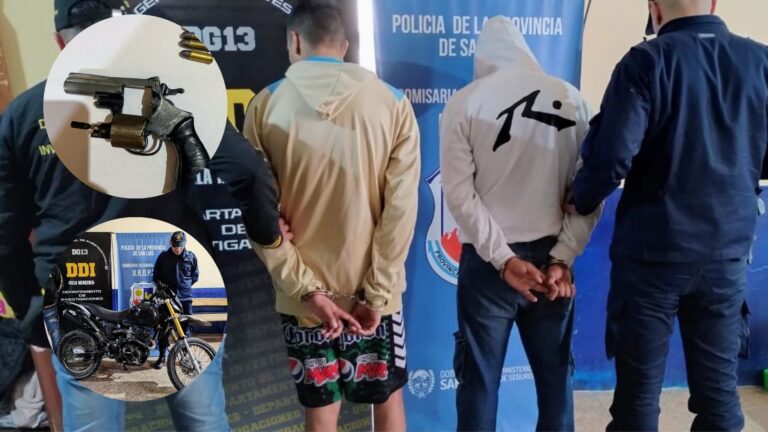 Once allanamientos en Villa Mercedes: dos detenidos y un arma secuestrada