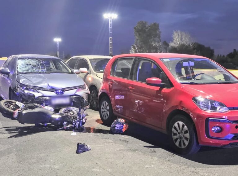 Choque múltiple en San Luis: dos personas heridas