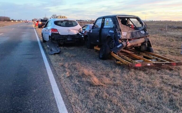Un choque en cadena en la Autopista de los Comechingones dejó varios heridos