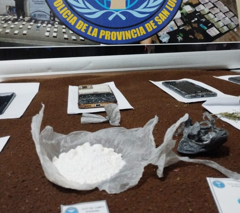 Allanamiento en San Luis: secuestran droga por más de un millón de pesos