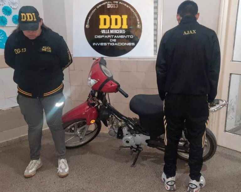 Recuperaron en Justo Daract una moto robada en Villa Mercedes