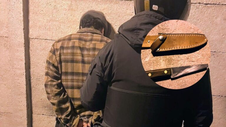 Intentaban abrir autos: un detenido con arma blanca