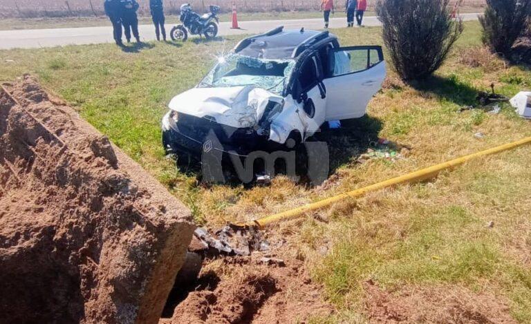Accidente en la Autopista: tres heridos por un despiste en Justo Daract