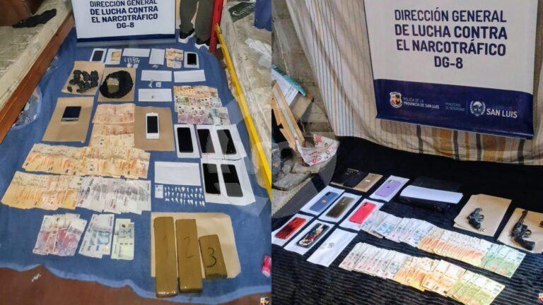San Luis: incautan droga por $66 millones y detienen a cinco personas