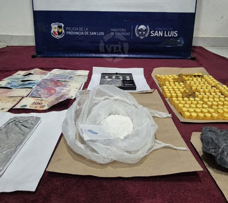 Secuestran cocaína valuada en más de $1,4 millones en Villa Mercedes
