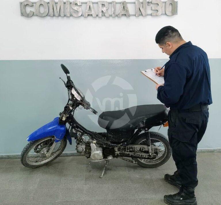 Una madre denunció y la Policía recuperó una moto robada en Villa Mercedes