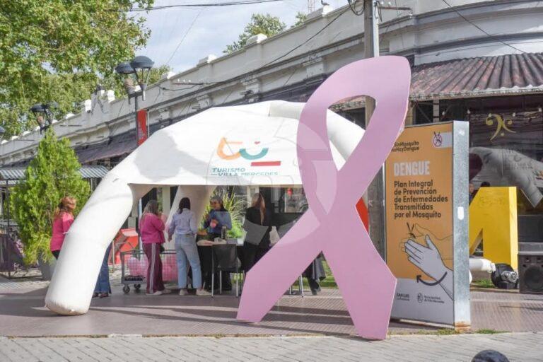 Villa Mercedes se tiñó de rosa: comenzó el mes de concientización contra el cáncer de mama