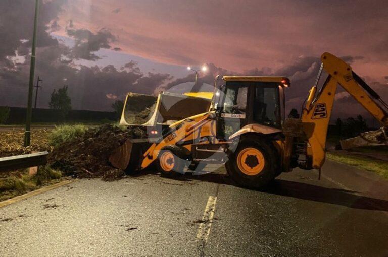 Tras el temporal, Continúan los trabajos de limpieza en la Autopista Serranías Puntanas